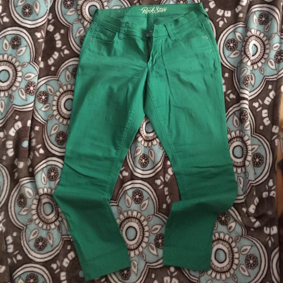Stretchy Green Jeans