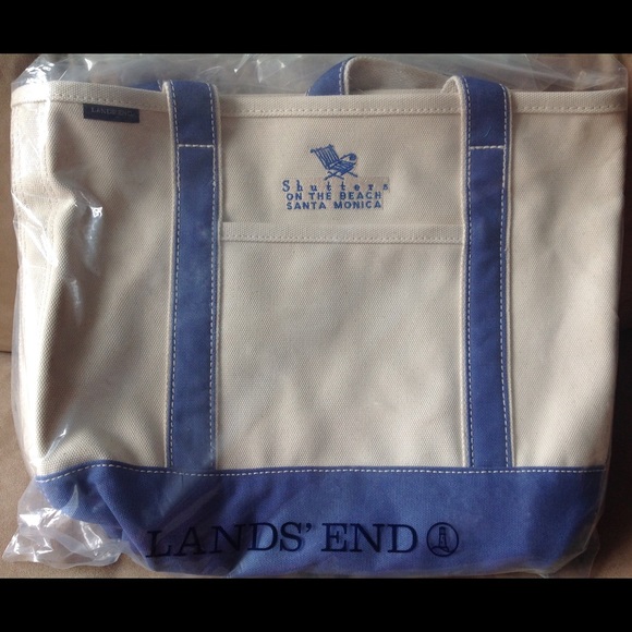 lands end tote beach bag