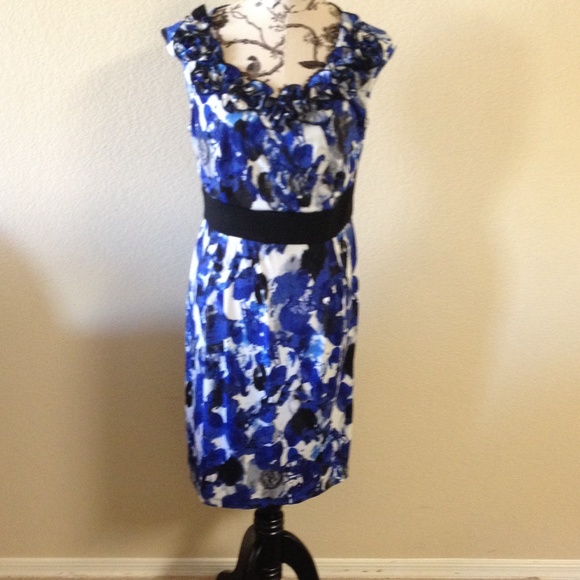 Blue floral dress! Perfect for spring