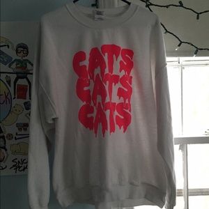 US Size XL Cats Sweatshirt