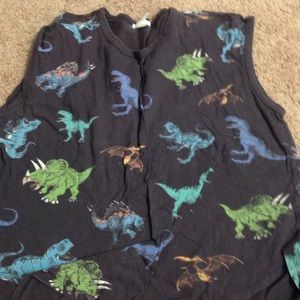 Sleeveless dinosaur shirt