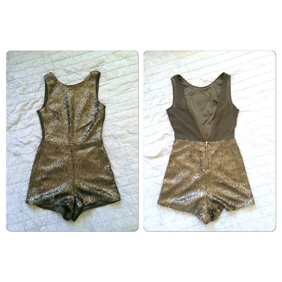 Sequin Shorts Jumper | Size Sm