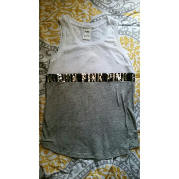 RARE VICTORIA'S SECRET PINK BLING TANK TOP