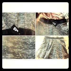 Black and White Skirt