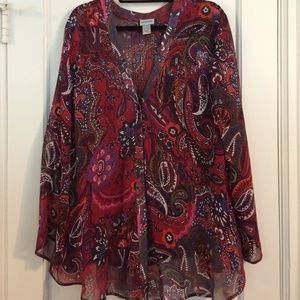 Chico's silk paisley top Chico's size 3