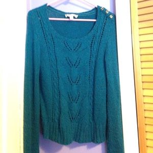 Decree XL teal sweater