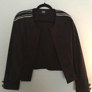 Black structured woman's Jacket - M
