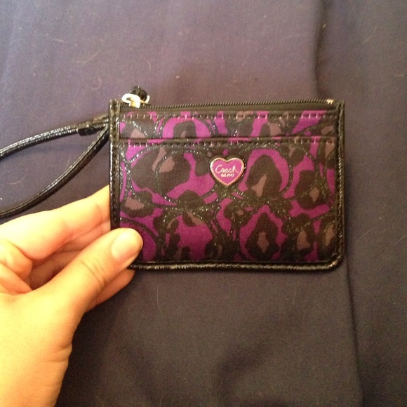 Coach Leopard Print Wristlet