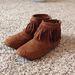 Brash brand moccasin booties