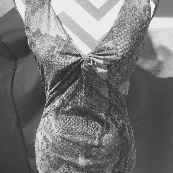 Express snake print top