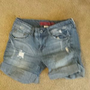 Blue jean shorts