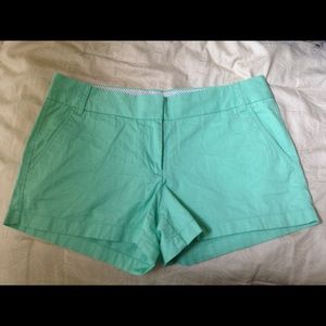 J. Crew Broken-in Chino Shorts Size 10- Mint
