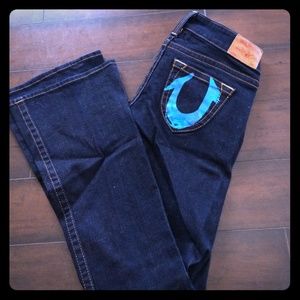 True religion dark wash jeans!