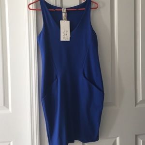 Zara blue t-shirt dress, size small NWT