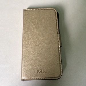 Gold Ralph Lauren case for iPhone 5-5s