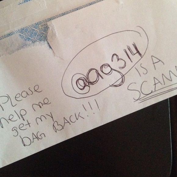 Please help me get my bag back @ag314 is a SCAM!