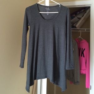 Go Couture high low sweater small Haute Look gray