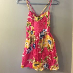 Hollister floral tie back dress