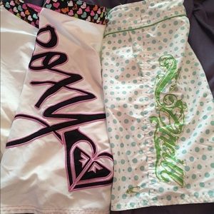 Roxy & O'Neill 2 pair board shorts SZ 3