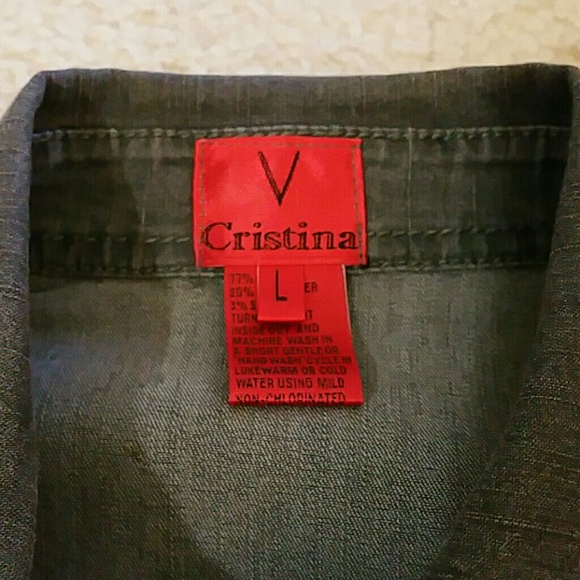 V Christina Jean Jacket SZ L - Picture 3 of 4