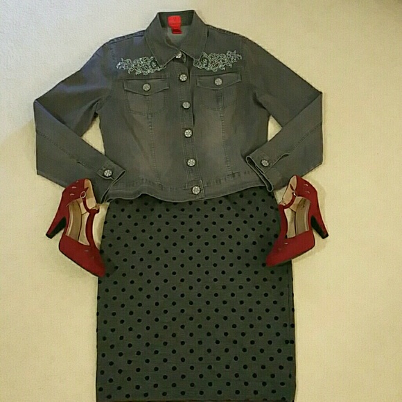 V Christina Jean Jacket SZ L - Picture 4 of 4