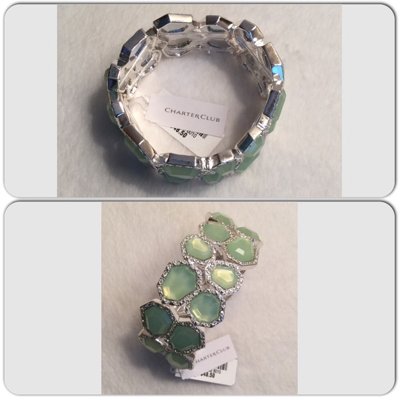NEW - Charter Club - Silver & Mint - Matching Set - Picture 3 of 3