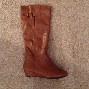 Bamboo Tan knee high Boots.