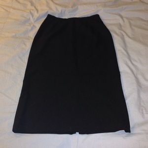 Banana Republic Black Slim Midi Skirt 4