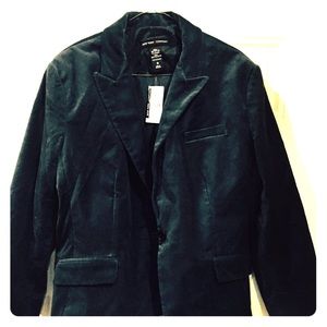 💖REDUCED💖!! New York & Co blue velour blazer!!
