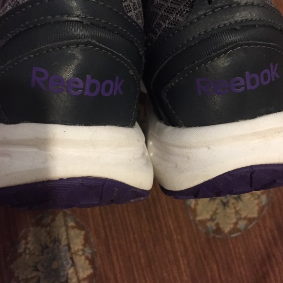 Grey & Purple Reebok Running Shoes - Picture 4 of 4