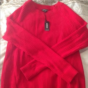 Cozy red sweater