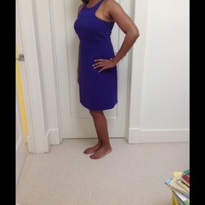 J.Crew purple crepe dress