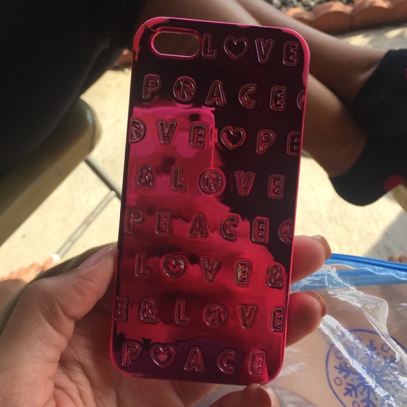 Pink Victoria Secret iPhone 5S case