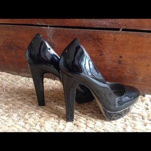 Black 5 inch Platform Heels