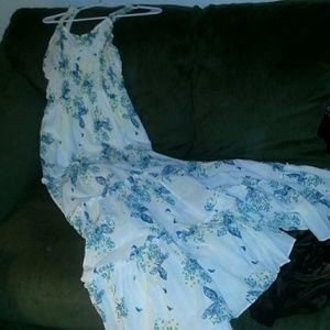 White flowy summer dress