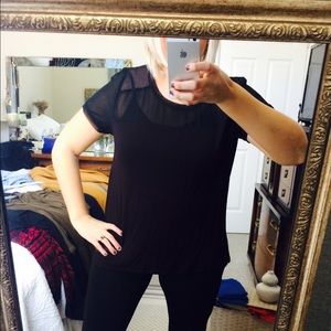 H&M black short sleeve top