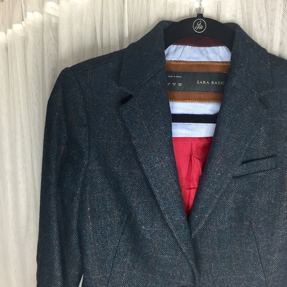 ⛔️ SOLD ⛔️ Zara Navy Wool Blazer - Sz M