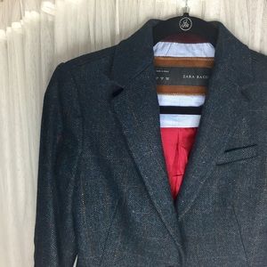 ⛔️ SOLD ⛔️ Zara Navy Wool Blazer - Sz M