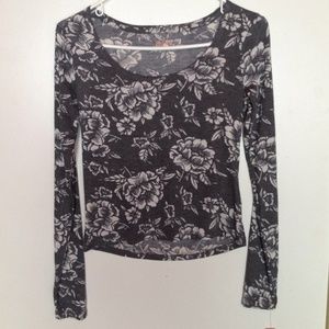 Floral Long Sleeve Crop Floral Long Sleeve Crop