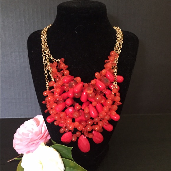 Red fashion necklace