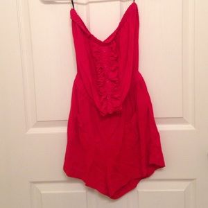 All red romper