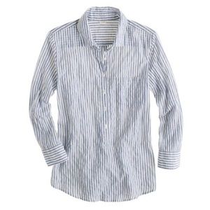 J Crew camp popover in stripe