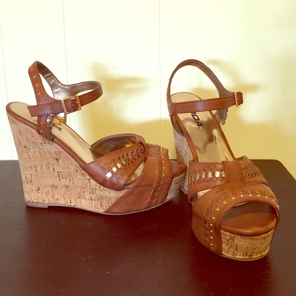 4" 'Trant' Cork Wedge Heels