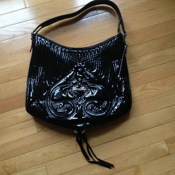 Miss Me black patent leather purse