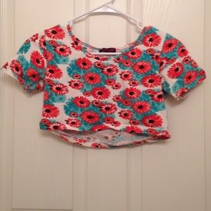Flower crop top