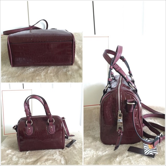 Sold-- Authentic Dana Buchman's Mini Satchel Bag - Picture 3 of 4