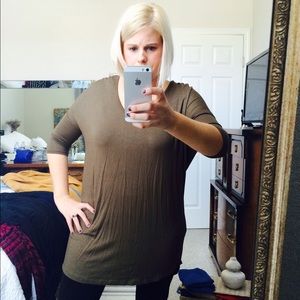Forever 21 olive green tunic