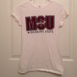 White Mississippi State shirt
