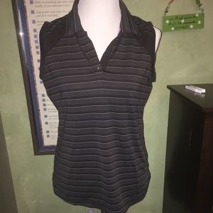 Tommy Armour Dri-logic top black and grey