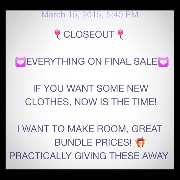 🎈EVERYTHING MUST GO🎈
